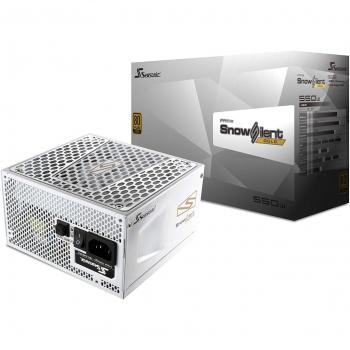 Seasonic Prime Snow Silent 550W 80+ Gold - Fuente de alimentación, color blanco