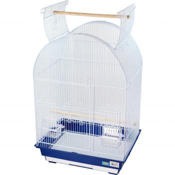 Jaula para pájaros con comederos, palos y columpios 46.5*36*77.5cm