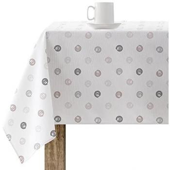 Mantel Resinado Antimanchas MasterChef Modelo 0400-2, Tamaño 250x140 cm, Tejido 100% Algodón, No Hule Tacto Algodón Muy Suave, Impermeable