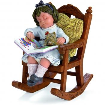 Nadal Figura Decorativa en la Mecedora de la Abuela, Multicolor, 12.00x9.00x14.50 cm