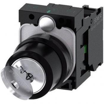 Interruptor de llave Siemens, IP20, SPST, 2 vías, rango de temperatura -25 → +70°C, 1 NO, 2 posiciones de conmutación, unipolar 1NA