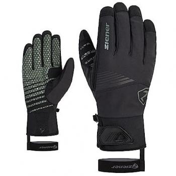Guantes Multideportivos Ziener Gyrno para Hombre - Negro y Verde - Talla 10