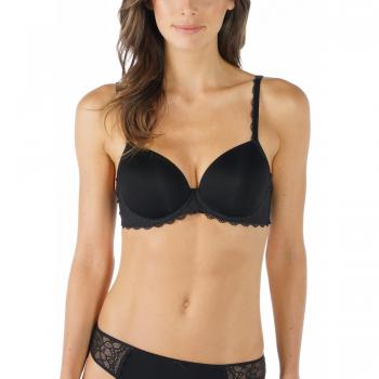 Mey Amorous Women's Bi-Stretch Full Cup Bra with Lace Detail in Black