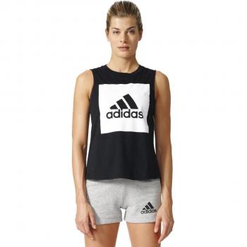 adidas ESS Logo SL tee Camiseta de Manga Corta, Mujer, Negro