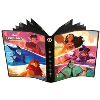Disney Lorcana Páginas de Álbum para Tarjetas - Shimmering Skies, incluye diseño exclusivo de Nicholas Kole, capacidad para organizar y proteger tarjetas del juego Disney Lorcana TCG