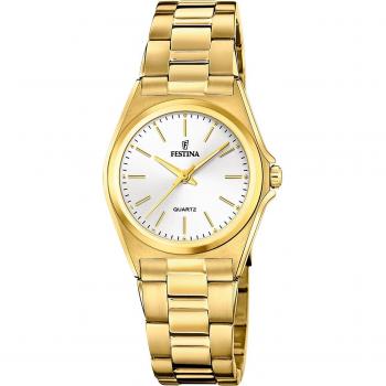 Festina Classic Lady F20557/2 - Silver and Gold Stainless Steel Quartz Watch