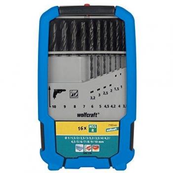 wolfcraft 7103000 - 16 brocas espirales HSS