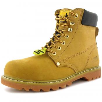 Tradesafe - Calzado de protección de cuero para hombre, color marrón, talla 36.5