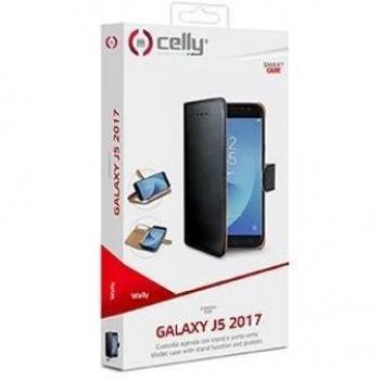 Celly Funda Libro J5 2017 Negra Wally