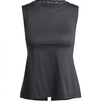 Camiseta de fitness adidas essentials studio mujer negro