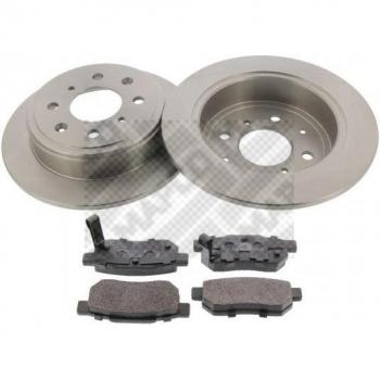 Kit de discos de freno y pastillas MAPCO 47537, frenos de disco, incluye discos de freno y pastillas, compatible con vehículos específicos según la referencia 47537