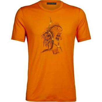 Icebreaker Tech Lite Quill SS Crewe Top Men Sun 2020 - Camiseta de Manga Corta, Color Sun, tamaño Medium