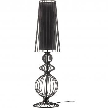 Lámpara de mesa Aveiro L de metal alto 78 cm negro