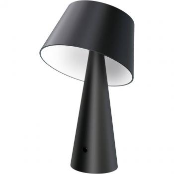 Lámpara Solar de Mesa LED Lirinor Negra de Plástico 13 cm - Lindby