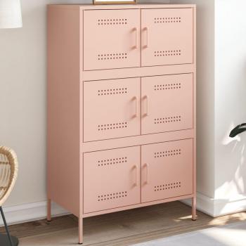 Aparador Rosa 68x39x113 cm en acero