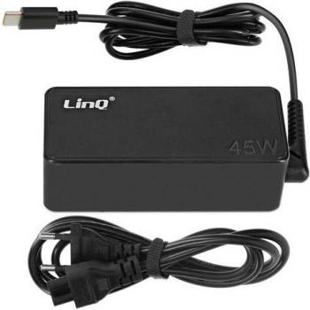 Fuente de alimentación USB-C 45W Power Delivery para portátil - Cargador rápido universal LINQ