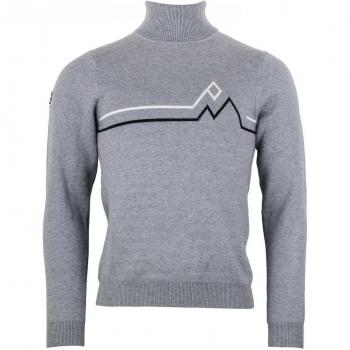Peak Mountain Ciotat Grey Turtleneck Sweater for Men 2XL