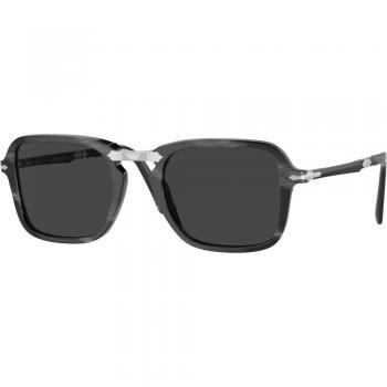 Persol PO3330S Polarized Sunglasses, Color 119948, Unisex, Squadrata Nero, Size 51