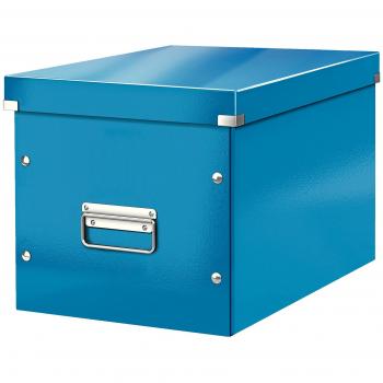 Caja de almacenamiento Leitz Click & Store Cube Grande, color azul, 32 x 31 x 36 cm