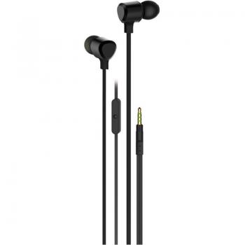 Auricular Vivanco WEVVSP10_BK con cable de silicona y diseño ergonómico en color negro