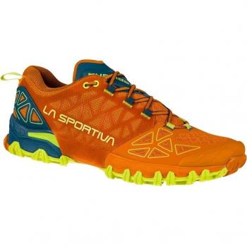 La Sportiva Bushido II Men's Trail Running Shoes Hawaiian Sun/Orange Size 41.5 EUR