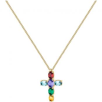Morellato Colori Colgante Mujer de Acero, latón, circonitas