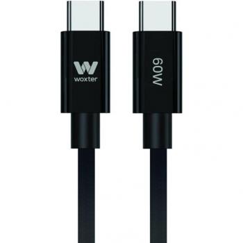 Woxter Cable Carga Rápida USB-C 60W Negro 2m