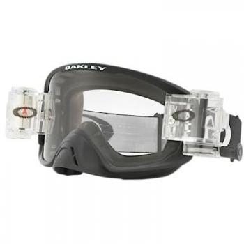 Oakley Gafas de Motocross O-Frame® 2.0 Pro Roll-Off Clear Race Ready Negro Mate, características: diseño aerodinámico, lente transparente para visibilidad óptima, sistema Roll-Off para condiciones de barro,