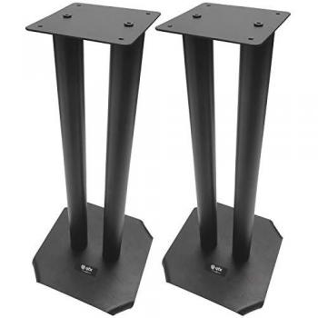 QTX 50cm Universal HiFi Speaker Stands - Pair for Studio and Surround Sound