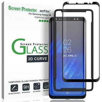 amFilm Protector de Pantalla Galaxy S8, Cobertura Total