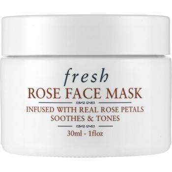 Fresh Rose Face Mask - Hydrating Face Mask from Rose, 30 ml, Travel Size, Soothing