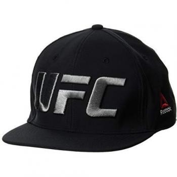 Reebok UFC Flat Peak Cap (Fn) Gorra, Hombre, Negro, Talla Única