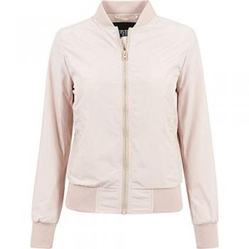 Urban Classics Women's Light Bomber Jacket in Duskrose