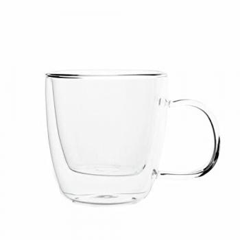 Taza Quid Serenia 200 ml Transparente Vidrio Pack de 6 Unidades