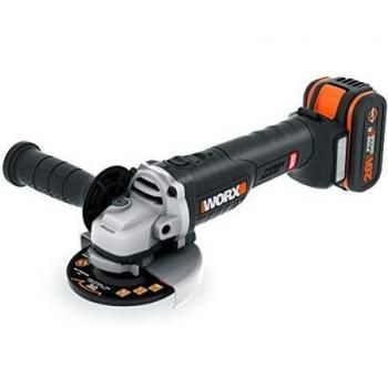 Amoladora Brushless 115mm 20V 4Ah 1 batería, Worx WX813