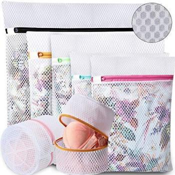 Amazon Brand - Umi Bolsas para la colada de malla de panal para almacenar o lavar suéter blusa delicada calcetería ropa interior y sujetador, bolsas de lavandería para organización de viajes