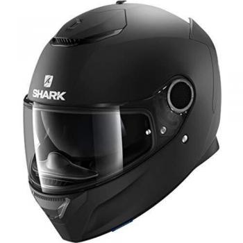 SHARK Spartan Casco Integral de Moto, Hombre, Negro Mate, XL