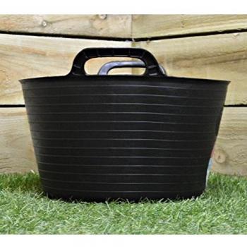 Cubo de Plástico Reciclado Flexi 15L - Negro