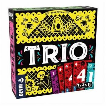 Juego de mesa Trio BGTRISP DEVIR - Juego de cartas, incluye 3 juegos en 1 (Trío), para 2 a 6 jugadores, recomendado para mayores de 8 años, duración aproximada de 30 minutos por partida