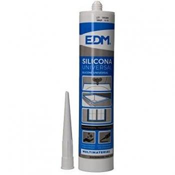EDM 96451 Silicona Universal Translucida Acida Antimoho para L-061219, Multicolor, 280 ml