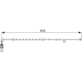 Sensor de desgaste de pastillas de frenos BOSCH 1 987 473 047