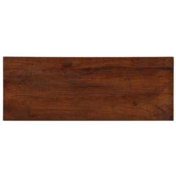 Tablero mesa rectangular madera maciza reciclada 90x40x2,5 cm marrón vidaXL