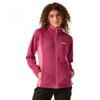 Regatta Women's Highton IV Full Zip Fleece Jacket - Flamingo Pink, Size 16