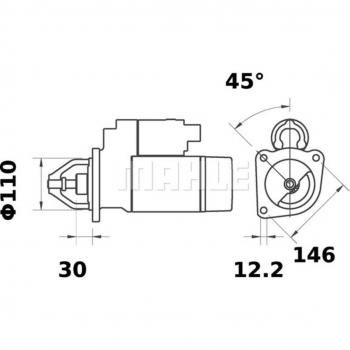 Motor de arranque LETRIKA MS 79 con características de alta calidad, diseño compacto, fácil instalación y compatibilidad con vehículos específicos