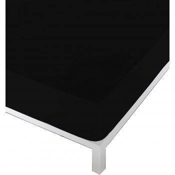 NATURALS Sábana Bajera Negro Cama 90 cm