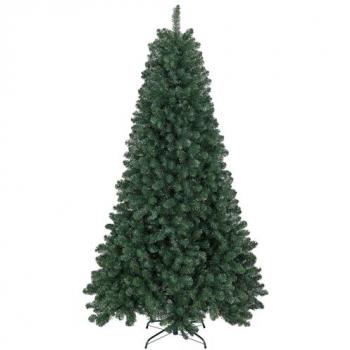 Homcom Árbol de Navidad Artificial Verde 210 cm con 1064 Ramas de Alambre de Memoria y Base Plegable