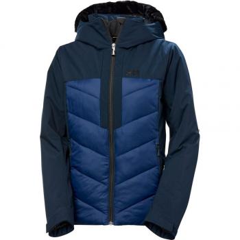 Chaqueta de esquí Helly Hansen W Bellissimo para mujer, color azul marino, talla L, con capucha