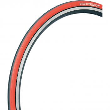 HUTCHINSON 5 Perf Fusion-Neumático para Bicicleta, Color Negro y Rojo, 700 x 23C