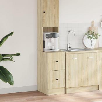 Mueble de cocina Sonoma Roble 35x50x180 cm Madera multicapa Marrón