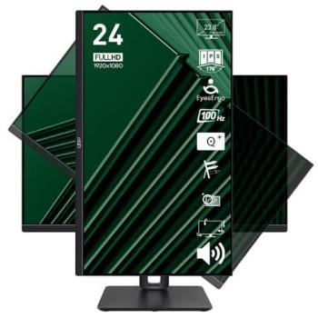 Monitor MSI PRO MP245PG 23.8 IPS FHD 100Hz 1ms Altavoces Ajustables